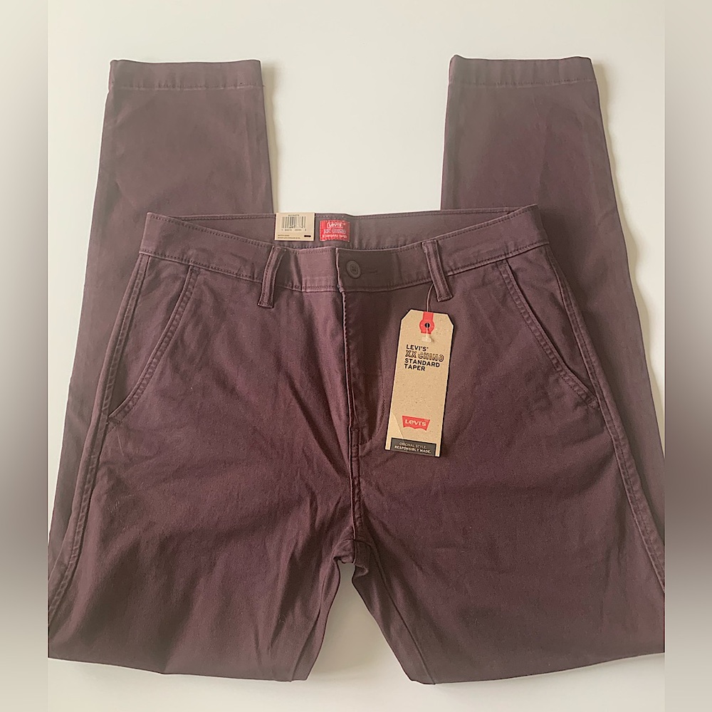 Levi’s XX Chino Standard Taper Stretch, Burgundy 31x32